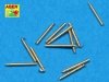 Aber 1:700L-10 Set of 12 pcs 140 mm barrels for ship Hood 1/700